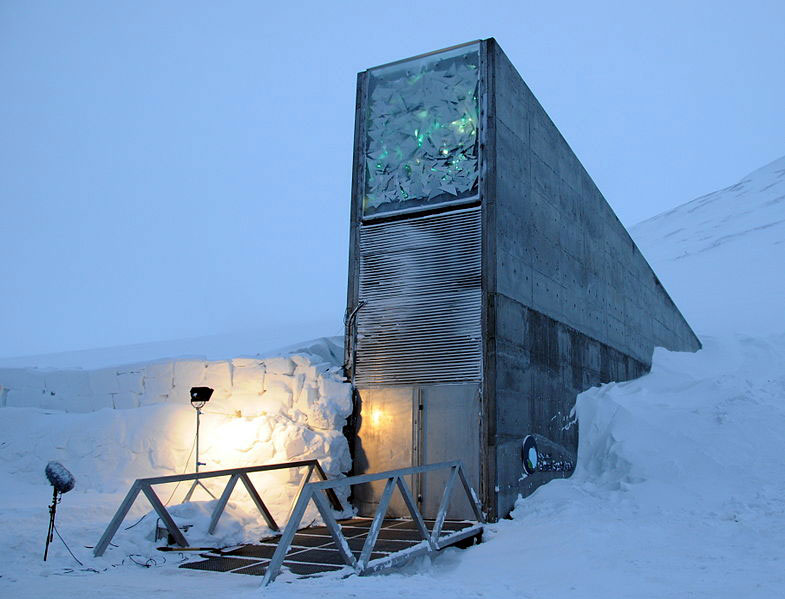 entrada al silo de semillas